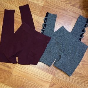 2 pairs of leggings